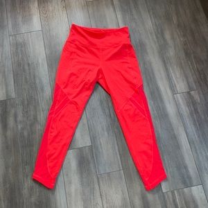 bright red leggings